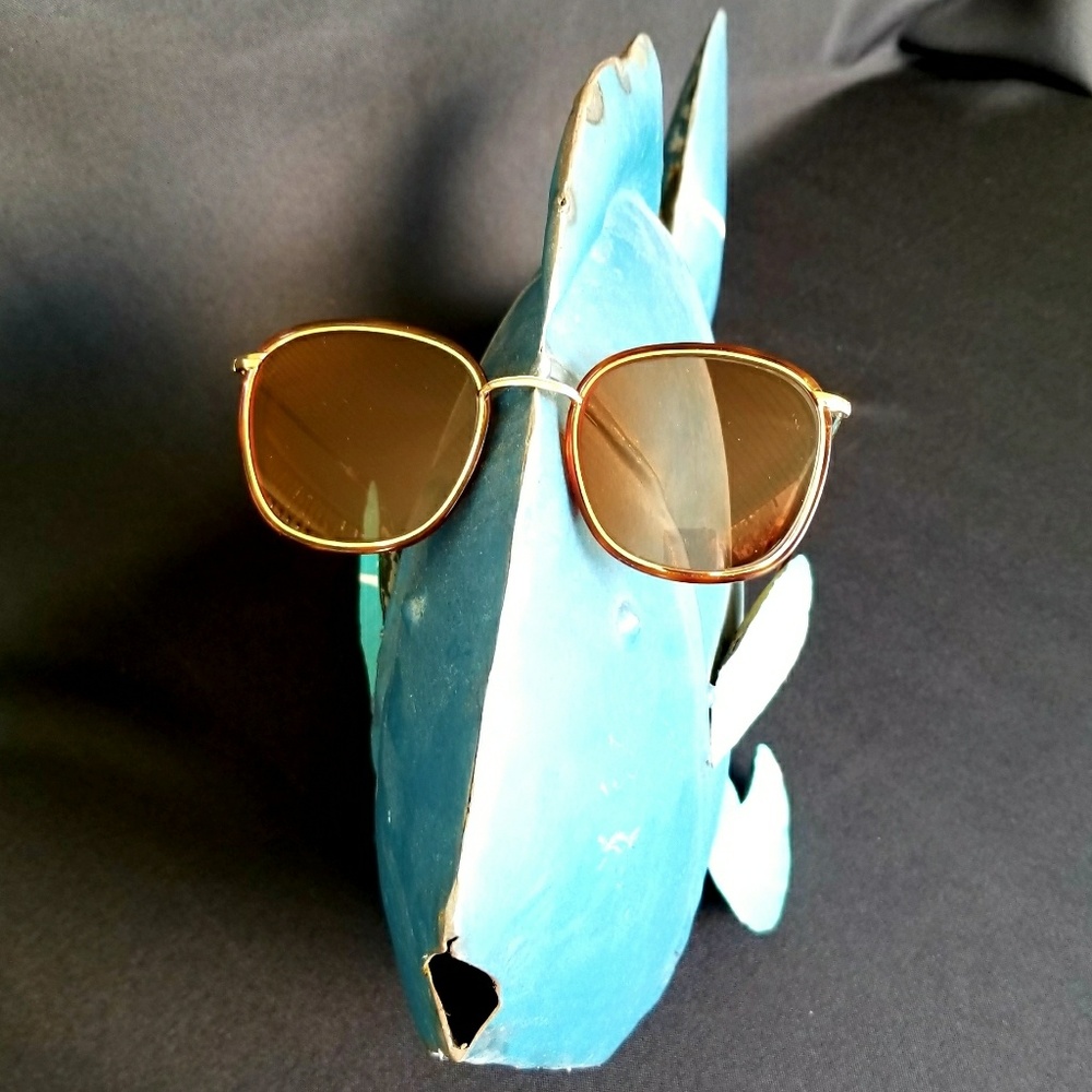 EUC Anne Klein Sunglasses Tortoise w/Gold Frame